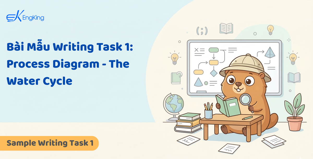 Bài Mẫu Writing Task 1: Process Diagram - The Water Cycle