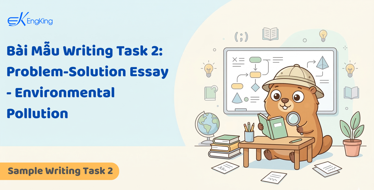 Bài Mẫu Writing Task 2: Problem-Solution Essay - Environmental Pollution