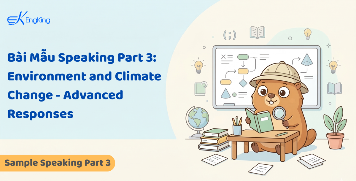 Bài Mẫu Speaking Part 3: Environment and Climate Change - Advanced Responses